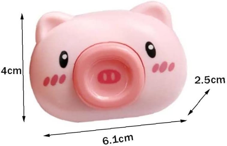 Slatka ružičasta svinjska glava kontaktna leća kućišta crtane čaše kućište leće naočale kućišta moda s lijepim