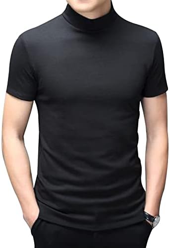Percle muški modni kratki rukav kratki rukavi bazični vrhovi casual majica pulover majica vitka fit solidna donja majica