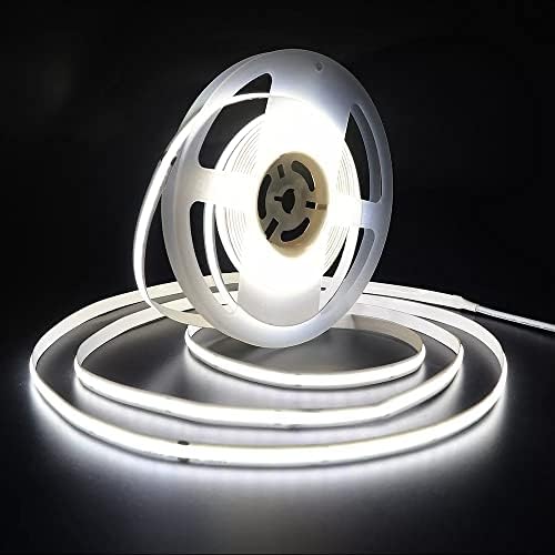 16,4 ft svijetle LED trake, topla bijela LED traka, 912,480 LED / M difuzna LED traka za osvjetljenje ormara, kuhinja i obrta bez adaptera