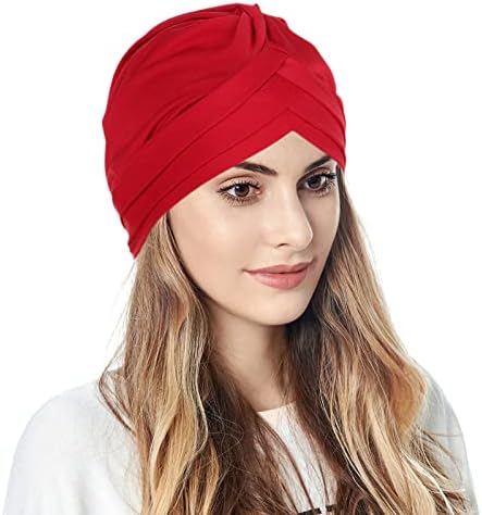 Ženska pokrivala za glavu-turban rastezanje ležerni pleteni šešir-turban modni šeširi ženske jednobojne sprijeda poprečno šal-turban
