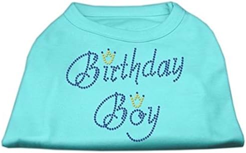 Mirage Pet Products 20-inčni rođendanski dječak majica za tisak za kućne ljubimce, 3x-veliki, aqua