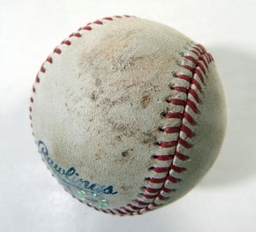 2021 San Francisco Giants u Colorado Rockies Game koristio bejzbol Yastrazemski 56 - Igra korištena bejzbol