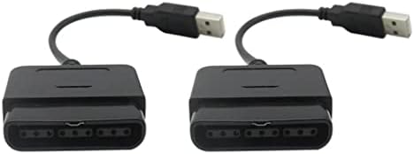 USONLINE911 Premium 2 PCS USB kabel PS2 do PS3 Adapter Converter za kontroler video igara uklapa se za Sony PS2 PS3 PC PlayStation