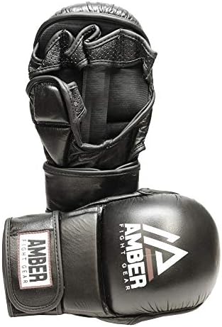 Elite MMA rukavice za trening - Prava koža, idealna za udaranje, grappling, borilačke vještine, sparing, torbe za probijanje i borbu