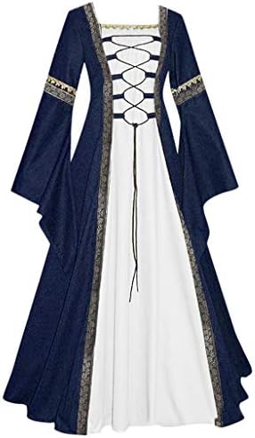 Koippimel cosplay vintage haljina gotički pod ženska dužina haljina haljina renesansna srednjovjekovna viktorijanska haljina za kostim