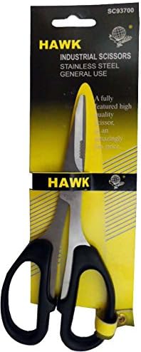 Hawk 7 inčni industrijski škare s crnom plastičnom predimenzioniranom ručkom - SC93700