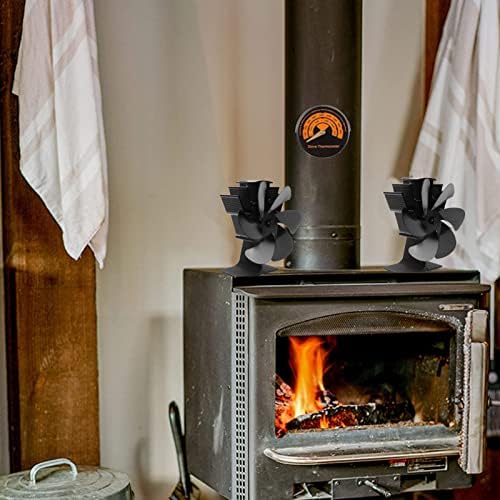 Ventilator peći s toplinskim pogonom, 1400 o / min samovozeći ventilator kamina s niskom bukom 6 za dom