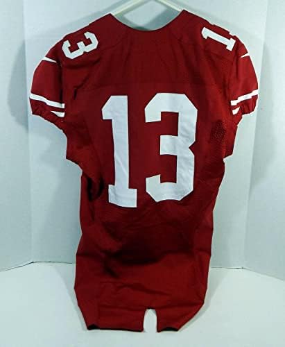2012 San Francisco 49ers 13 Igra izdana Red Jersey 42 DP15615 - Nepotpisana NFL igra korištena dresova