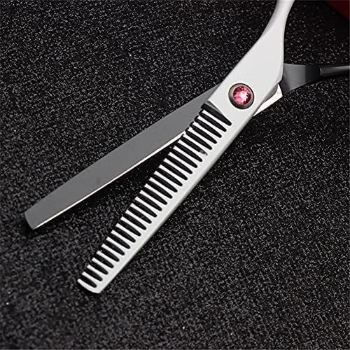 XJPB Set Skissors za rezanje kose, set škare za škare od nehrđajućeg čelika, 5,5 inčni, udoban stisak, za frisiranje teksturirajućih