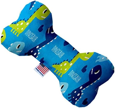 Mirage Pet proizvod plavi dinosauri 6 inčni platno igračka za kosti kosti