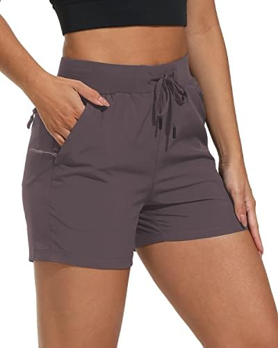 Vayager ženske kratke hlače planinarenje atletskih kratkih hlača Brzo suhe lagane aktivne treninge ljetne kratke hlače s džepovima