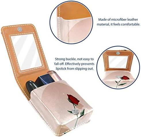 Oryuekan šminka ruž za usne torba s ružem za usne s ogledalom prijenosni ruž za usne, organizator za skladištenje usana, moderni apstraktni