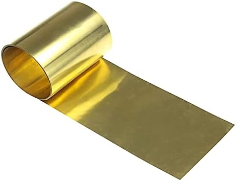 Yuesfz bakreni lim folije mesinganog lima zlata film folija ploča h62 diy debljina lima pokusa 1 mm, dugačak 1000 mm/39. 3inča