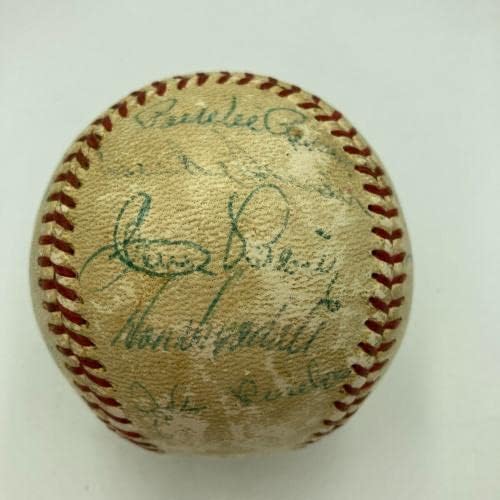 1958. tim Los Angeles Dodgers potpisao je bejzbol Nacionalne lige Sandy Koufax JSA - Autografirani bejzbol