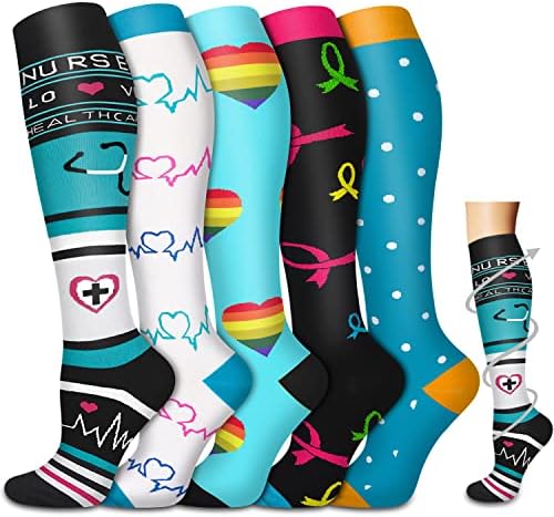 Kompresijske čarape za žene i muškarce s cirkulacijom od 20-30 mmHg- Najbolja podrška za trčanje, njegu, planinarenje