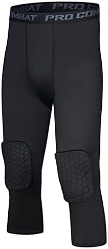 Mufeng Kids Boys Sportske hlače za dužinu teleta, niski struk Jogging penjački trening, tajice Elastične kompresije hlače.
