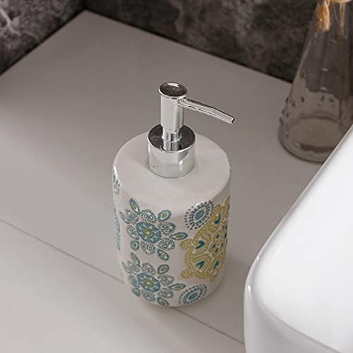 Huijie keramički raspršivač sapuna s pumpom za kuhinju kupaonice - 420 ml kineski šampon uzorak, višenamjenski prijenosni kućni dodaci