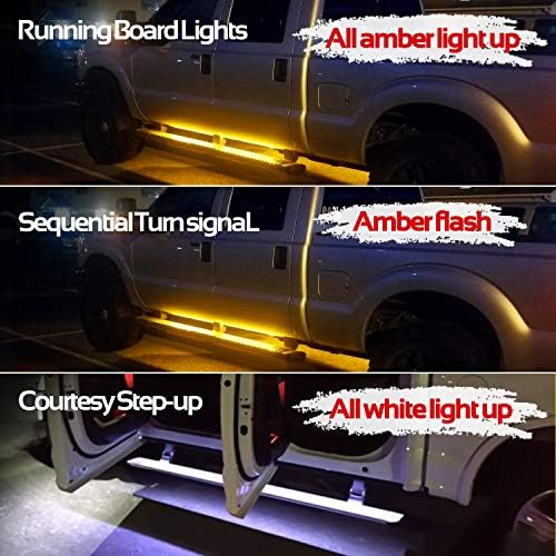 2pcs 70-inčno LED svjetlo za kamione s produženom kabinom i posadom bijeli / jantarni pokazivač smjera bočni znak i ljubaznošću LED