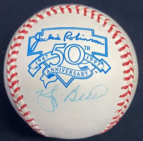 Yogi Berra potpisala je Jackie Robinson logotip bejzbol JSA - Autografirani bejzbol