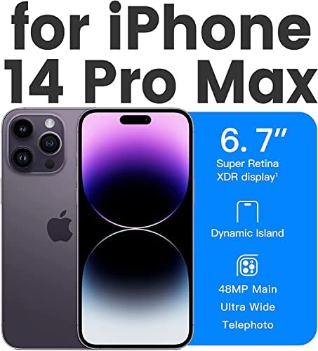 AEDILYS za iPhone 14 Pro Max Case, [Nevikavanje] [Protekl vojne kapljice od 15 ft] [otporan na ogrebotine], Slim ne-kliz za Apple iPhone