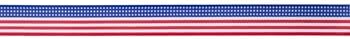 Američka zastava Grosgrain vrpca - 7/8 Patriotska crvena, bijela i plava prugasta projekti DIY projekti 4. srpnja, Dan sjećanja Sve
