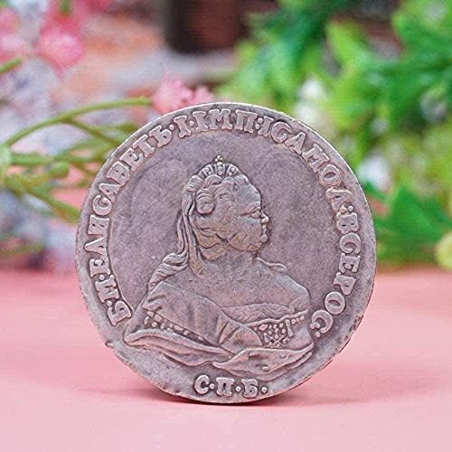 Rusija 1790. dvoglavi orao srebro Silver srebrni srebrni okrugli strani zmaj strani orao inozemni antikni kovani koin kolekcija poklon