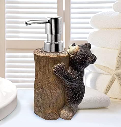 Novinski sapun za crni medvjed, dozator sapuna za kabinu, dekor kupaonice, 12 oz