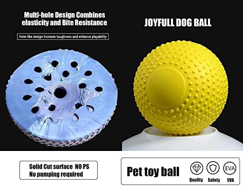Thiopar pseće igračke kuglice, stada lopta za pse, gotovo neuništiva pseća lopta, na otvorenom božićni izdržljivi psići za pse ， interaktivne