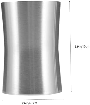 Luxshiny 2PCS šalica za ispiranje od nehrđajućeg čelika Strava toaletna potrepština od nehrđajućeg čelika