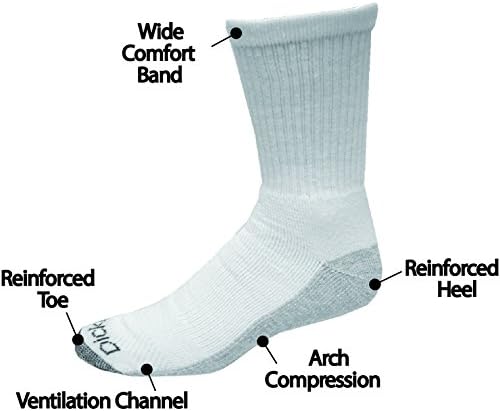 Dickies muški 6 paketi Dri-Tech Comfort čarape