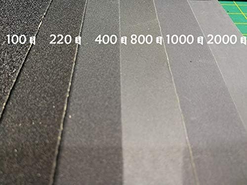 ALINSAM 6 Tip 100 ~ 2000 mokro suho poliranje brusnih papira s brusnim papirima Sheets grit silikonski karbid vodootporni abrazivni