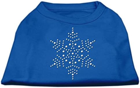 20-inčna košulja s printom pahuljica i rhinestona za kućne ljubimce, 3ND-net, plava