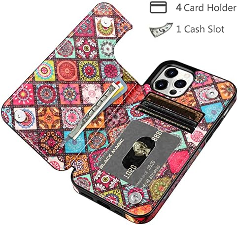 Torbica za novčanik kompatibilna s torbicom za novčanik od 13 do 5 do 6,7 inča tanka zaštitna torbica s pretincem za kreditne kartice,