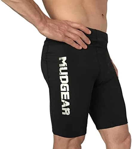 Kompresijske kratke hlače-crne 6-inčne sportske kratke hlače s unutarnjim šavom i džepovima s patentnim zatvaračem za trčanje, vježbanje
