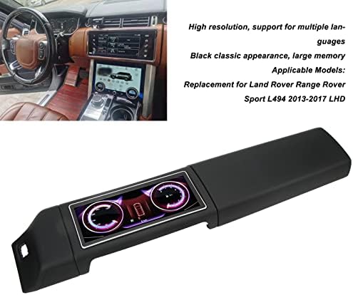 Digitalna multimedija, 12,3in automobila Multimedijski igrač za 10 sustava Black Zamjena za Range Rover Sport L494 2013 do 2017 LHD