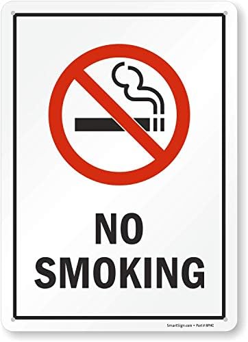 SmartSign znak bez pušenja | 10 x 14 plastika