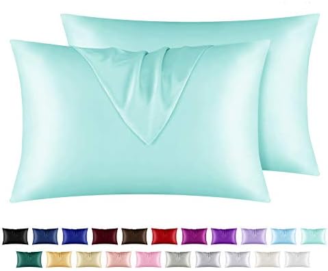 Vaša satenska jastuka za kosu i kožu, 2 pakiranja Standardne veličine svilenkaste jastuke s zatvaračem omotača,