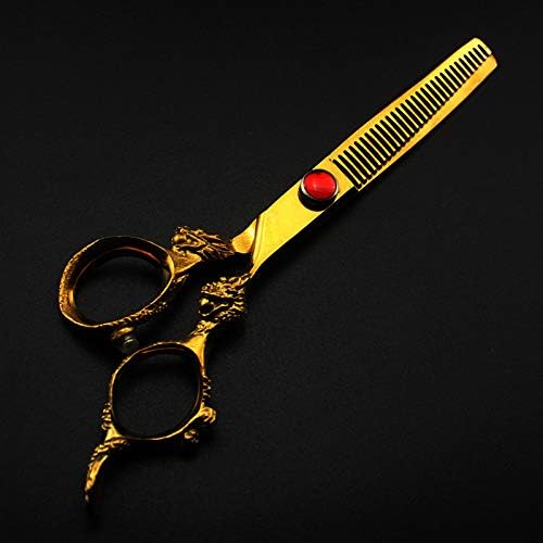 Škare za rezanje kose, 6inch japan čelični zlatni zmaj ručka frizerski salon škare za rezanje kose brijač frizura za stanjivanje škare