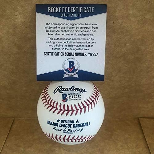 Jim Gentile 61 A. L. RBI vođa Orioles potpisao je autogramirani M.L. Baseball Beckett Y12757