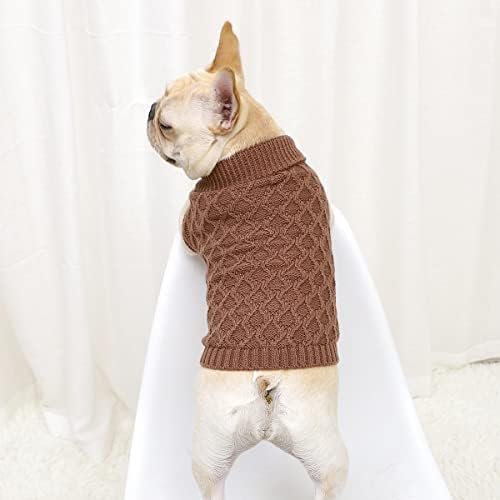 Pleteni džemper za pse Slatki pleteni pseći skakač klasični topli kućni ljubimci zimske odjeće za pse
