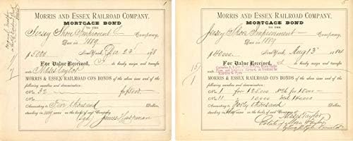 Morris and Essex Railroad Co. - Hipotekarne obveznice od 1 i 5