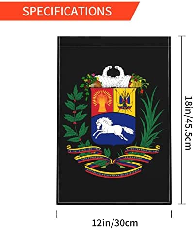 Grb Venezuele vrtna zastava 12.18 inča unutarnji natpis za ukrašavanje na otvorenom