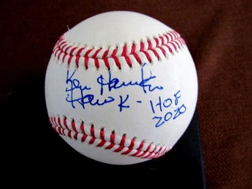 Ken Harrelson Hawk Hof 2020 White Sox emiter potpisao Auto OML bejzbol JSA - Autografirani bejzbols