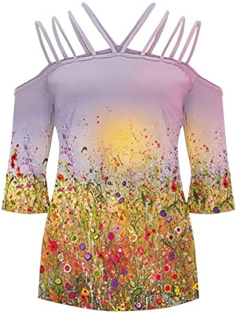 Jesenska ljetna majica kratkih rukava za dame 2023 odjeća modna pamučna košulja s ramena s patentnim zatvaračem u obliku slova 93.33