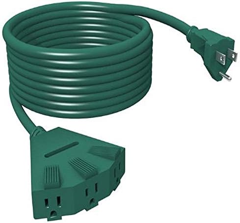 Stanley 31545 Prizemljeni kabel za ekstenziju na otvorenom 3, 25 stopa, zeleno