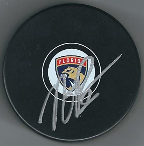 Hokejaški pak Nick BJUGSTAD Florida Panthers s autogramom-NHL Pakovi s autogramima