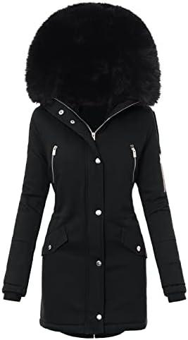 Žene plus zimski kaput jakna s dugim rukavima zgusni kaput topla kapuljača Outerwear dečko traper jakna
