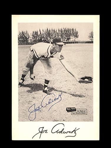 Joe Adcock JSA potpisao 7x10 Photo 1953 Milwaukee Braves Spic and Span Autograph - Autographd MLB fotografije