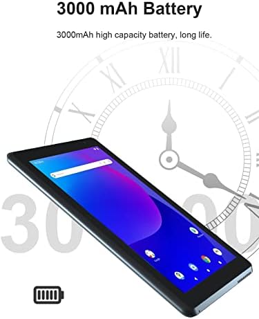 Atozee Android 11.0 tablet, 7 inčni tableti, četverojezgreni procesor od 1,5 GHz, 32 GB pohranu, 2 GB RAM-a, dvostruka kamera, 1024