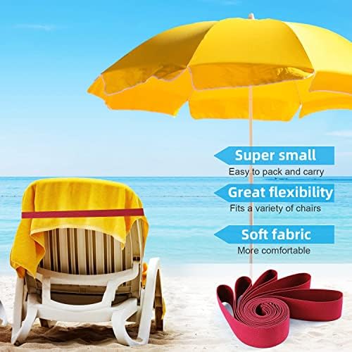 Trake za ručnike, stolice za plažu i bazen i krstarenje, ispruženi silikonski isječci na plaži